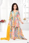 Aaradhna vol 43 - Kidswear Georgette with Digital Flower Print Lehenga For EID collection
